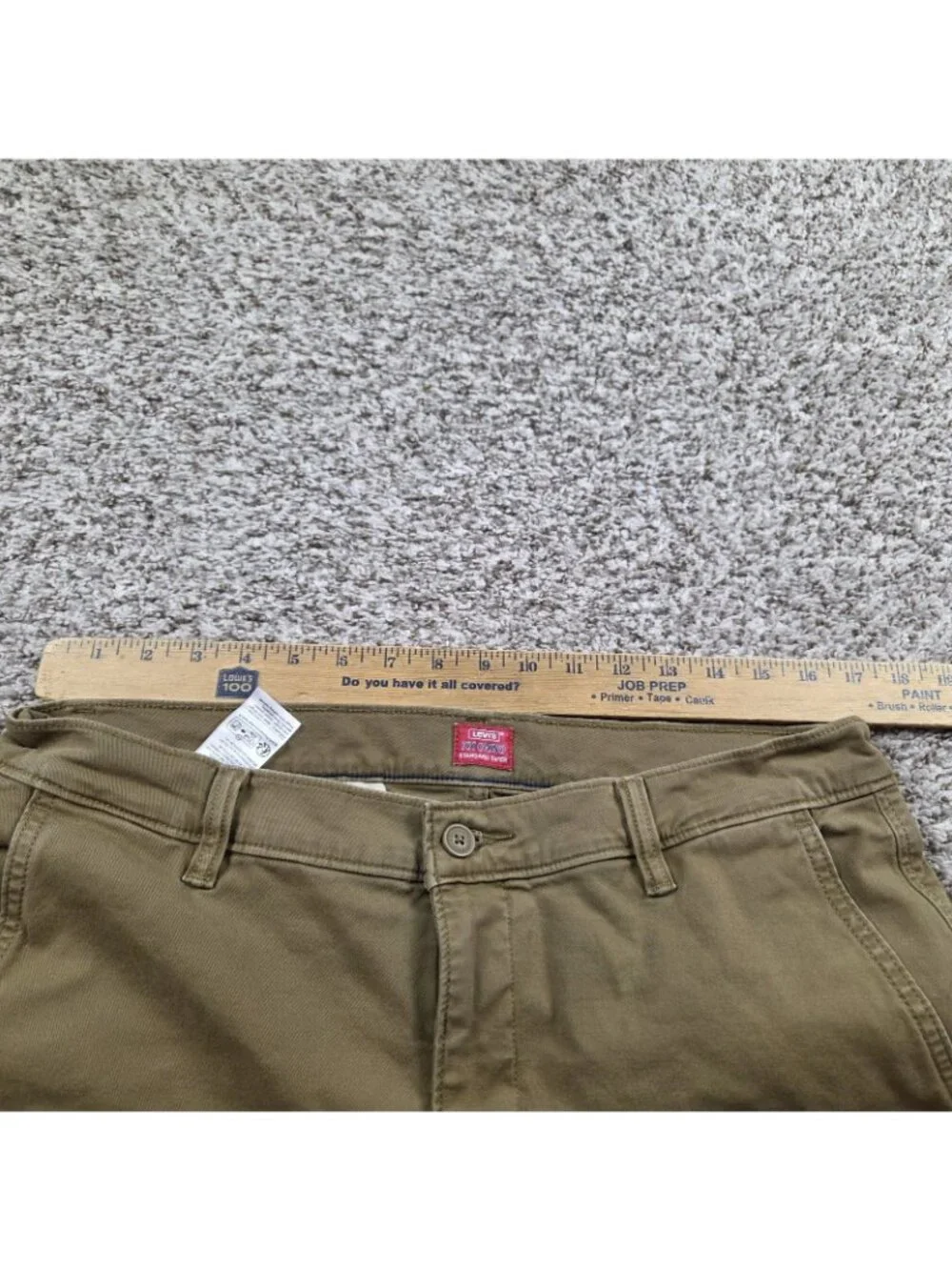 Levis Pants Mens 34x30 Tag 34x32 Brown XX Chino Pockets Preppy